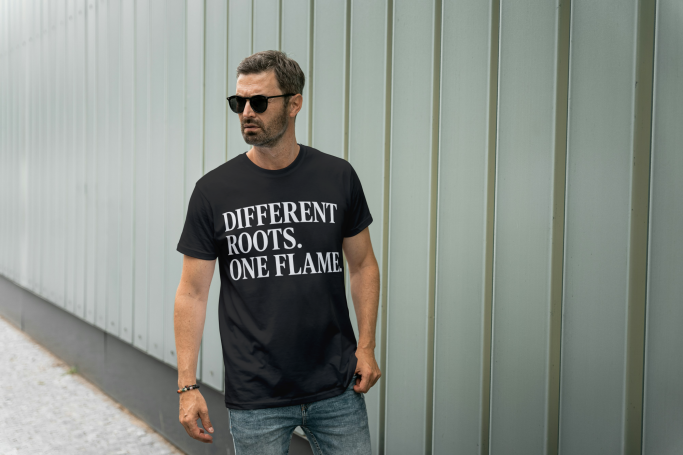 ​Different Roots, One Flame Tee